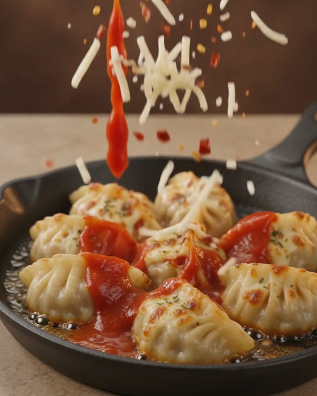 Pizza Momos by Kuku Fries